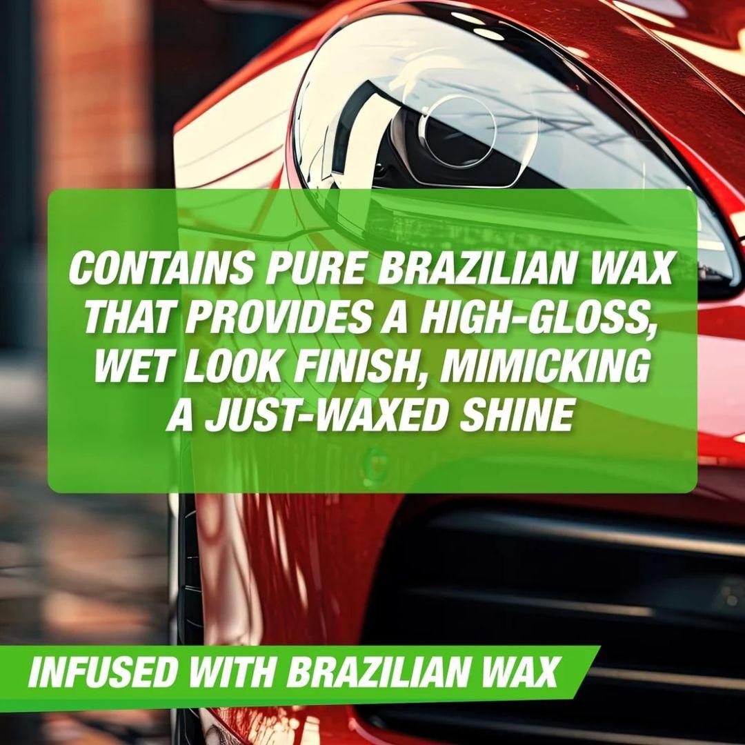Dual-Action Car Shampoo & Wax – 200ml x 3 Bottles